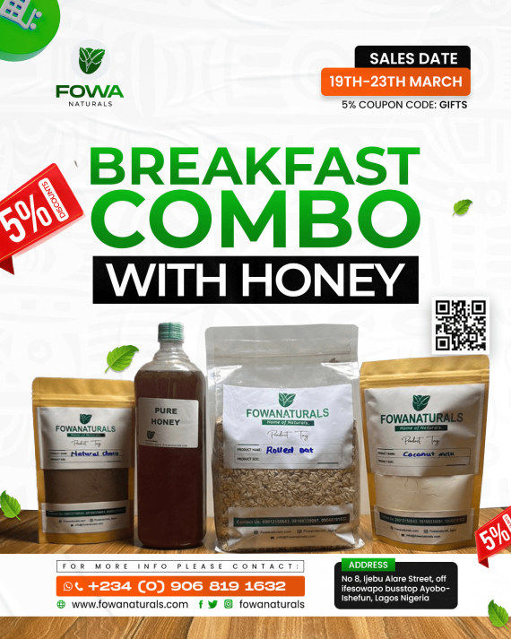 BREAKFAST COMBO WITH HONEY