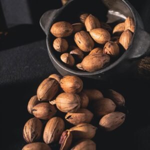 Pecan nuts in their shells